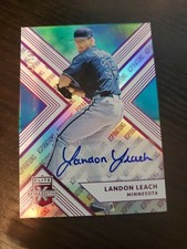 2018 Elite Extra Edition Auto Aspirations Purple #121 Landon Leach/100 Twins