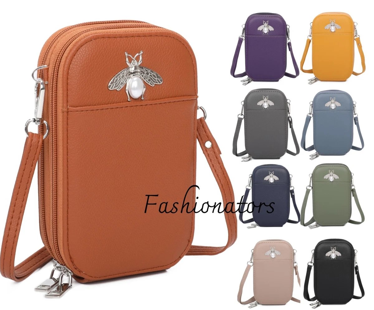 New Women's Bee Crossbody Bag Cellphone Mini Shoulder Handbag Small Pouch UK  | eBay