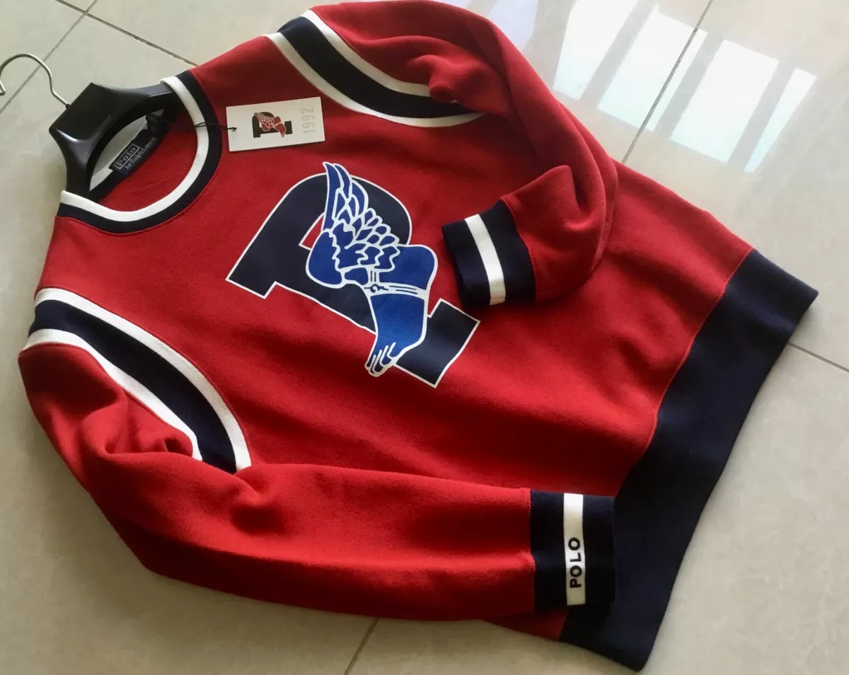 *Vintage* POLO RALPH LAUREN STADIUM P WING 1992 SWEATSHIRT RRL Snow Beach CP 93