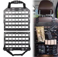 Pridefend Rigid Tactical Seat Back Organizer, Durable All-Steel Molle Q