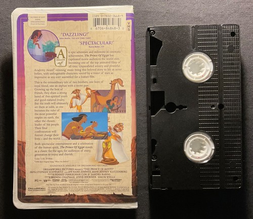 Dreamworks The Prince of Egypt VHS in White Clamshell - Ex !! - Picture 3 of 4