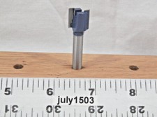 (1) NEW  1/2" D Hinge Mortising Carbide Tipped Router Bit 1/4" Shank 2 Flute zm