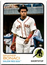 2022 Topps Heritage Minor League #44 Brainer Bonaci Salem Red Sox