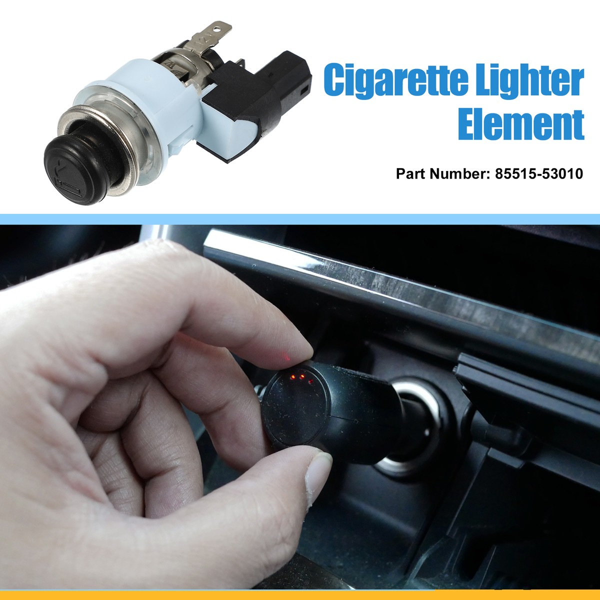 Cigarette Lighter Element Socket Plug Single Custom for