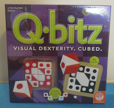 MindWare Q-Bits Award-Winning Visual Dexterity Cube Game Fun Brain Game NIB