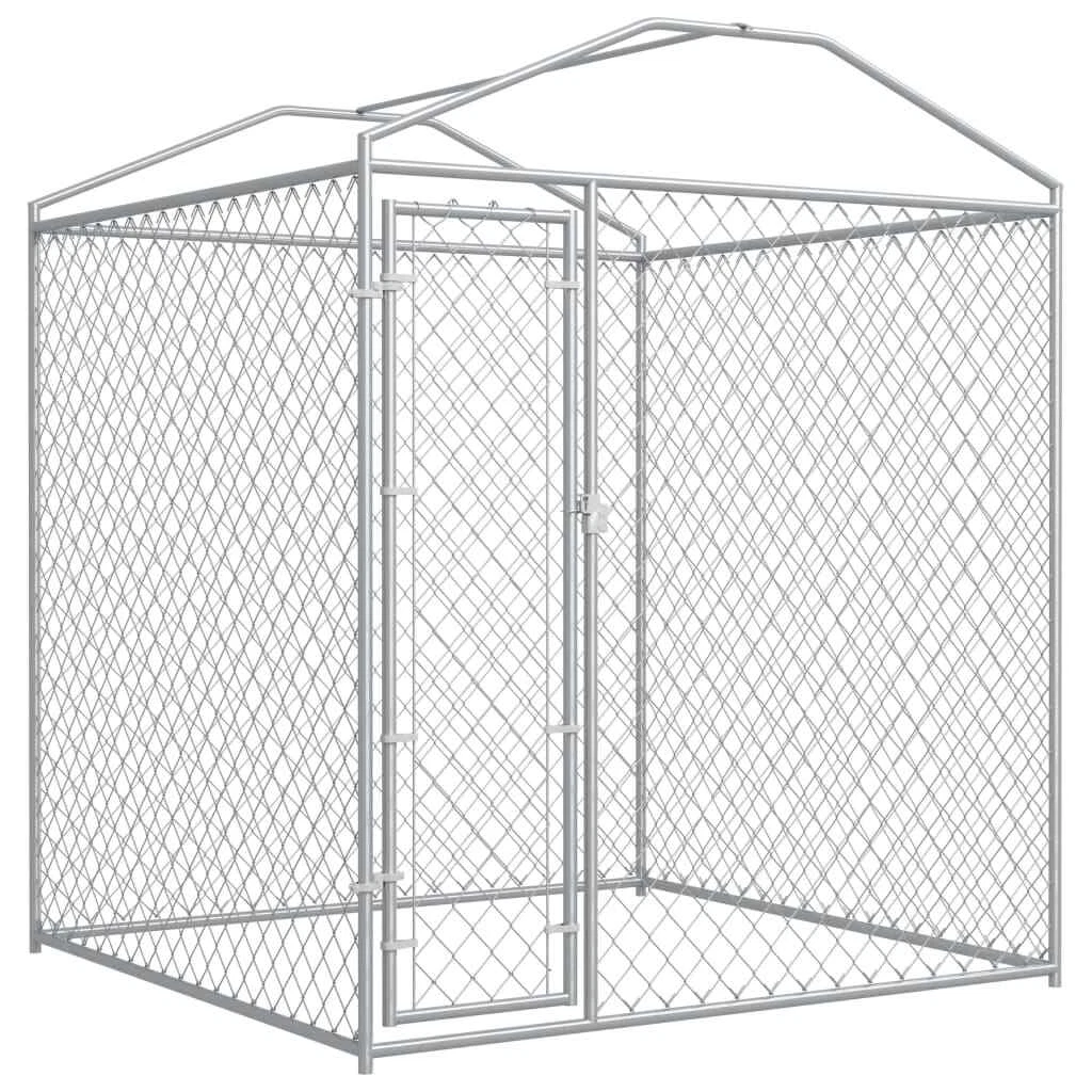 Outdoor dog kennel 2025 with top