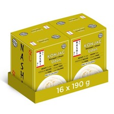 Nashi Konjac Shirataki Premium Udon Noodles (8×190g) X 2 (Pack of 16)