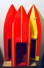 3 vintage fiberglass RC boat hulls ONLY, UNUSED