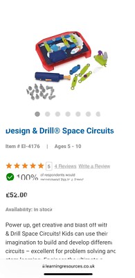 Educational Insights Design & Drill Space Circuits Set MINT Lernen Kind Geschenk