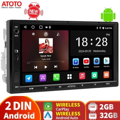 Radio de coche ATOTO A5L Android 7" Carplay y Android reproductor GPS automático WIFI RDS ChatGPT