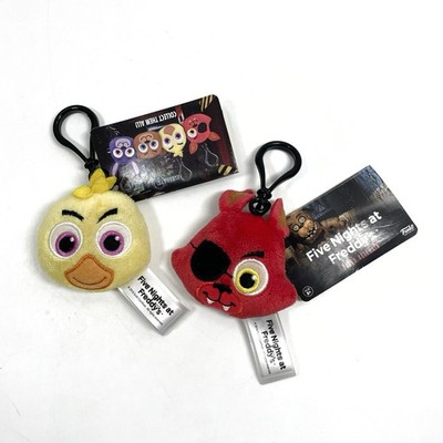 Funko 2 Lot Five Nights at Freddy s Chica, Foxy Keychain Backpack Hanger 2016
