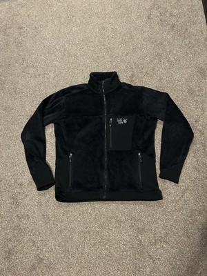Mountain Hardwear Jacket Mens Large Monkey Fleece Polartec Black Full Zip