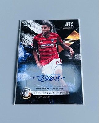 2016 Topps Apex MLS Soccer Tesho Akindele #5 Autogramm Auto FC Dallas