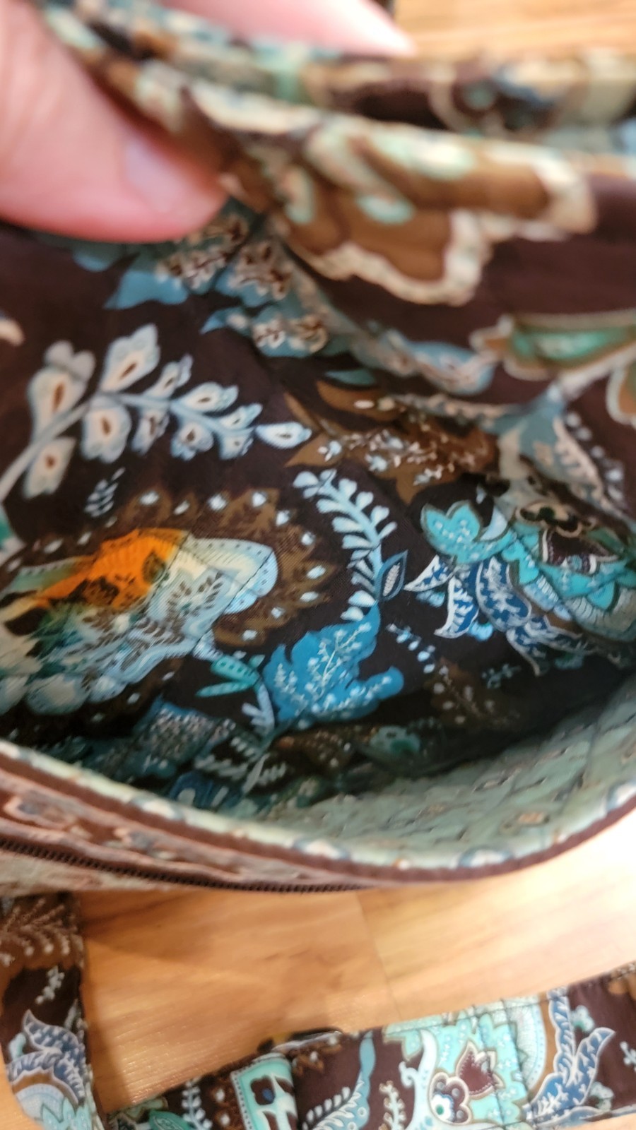 Vera Bradley Java Blue Brown Pattern 2 Piece Set … - image 7