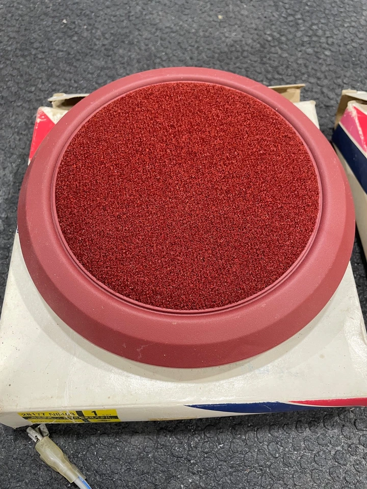 DATSUN 210 Speaker Install Kit & Front Speaker Cover Grille Model 200SX Red NOS - Image 4 of 4