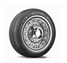 20575r14 95s All Season Passenger White Wall Tire 18mm Sidewall Only