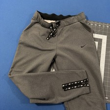 VTG Nike Joggers Women  s S Gray Ankle Zip Taper Fleece Run Yoga Y2K