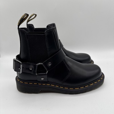 DR MARTENS Wincox Smooth Leather Buckle Boots Women's Size 6 NWOB