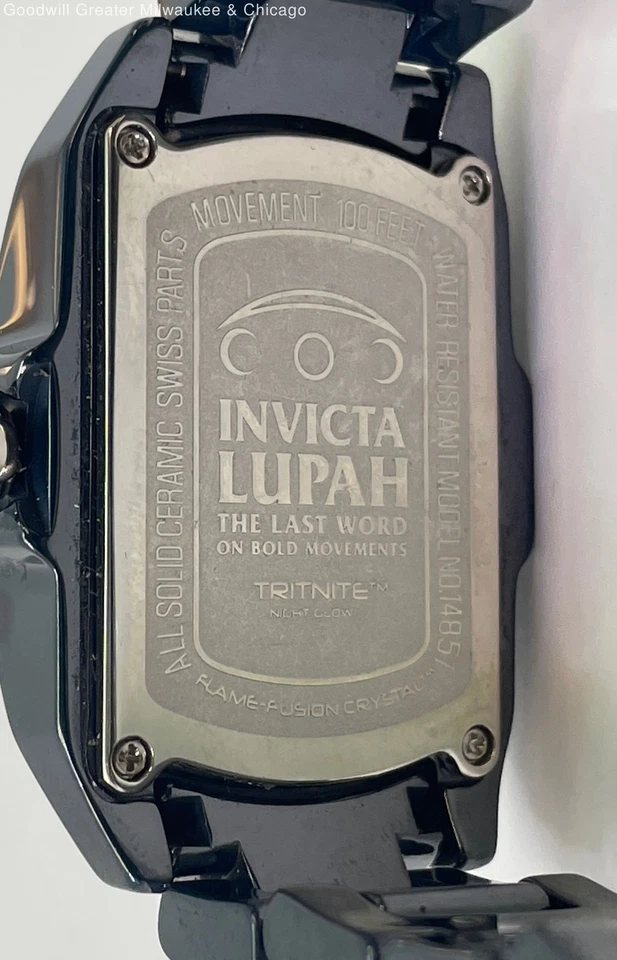 Invicta Lupah 14851 Analog MoP Shell Dial Dark Blue Ceramic Women's Watch 102.2g - image 3 of 4