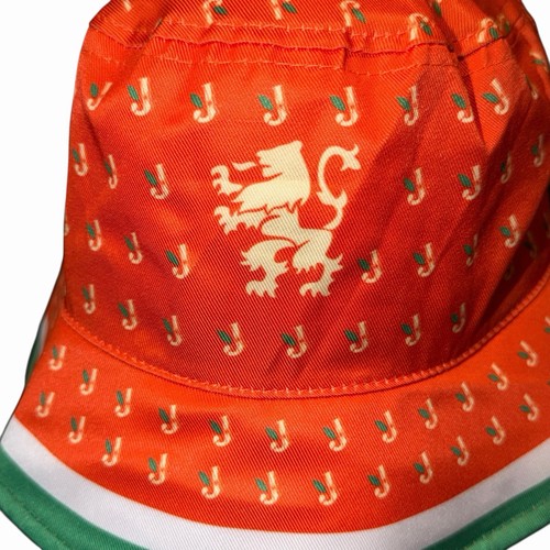 Jameson Fischerhut orange Unisex Allover-Druck "J" Logo mit niederländischem Löwen auf dem Rücken - Bild 5 von 10