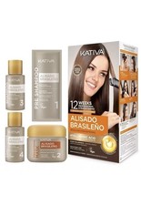 Kativa Brazilian Straightening Kit 12 Weeks of Home Use Professional Keratin