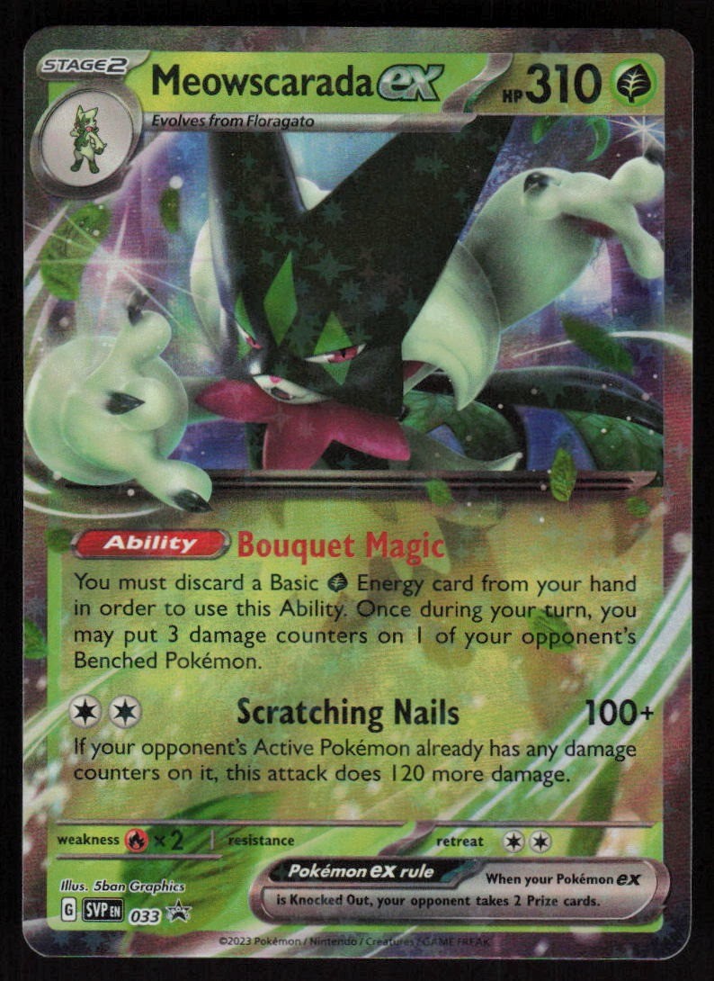 Meowscarada ex 033 Scarlet & Violet Promo Pokemon TCG Near Mint
