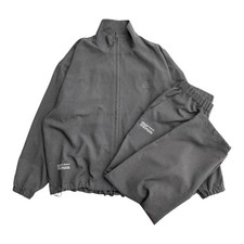 Nuovissima tuta da ginnastica FreshService lana sintetica setup giacca pantaloni M grigio uomo