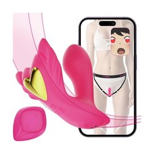 2025 New Elastic Wearable APP Remote Control Vibrator with 9 Vibrations Adult...