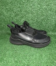 Nike Kids Youth Size 6Y Flex Runner Black Running Shoes Comfy Slip On Sneakers