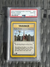 PSA 10 GEM MINT Pokemon Radio Tower Neo Destiny Trainer Card 1st Edition #95 on eBay