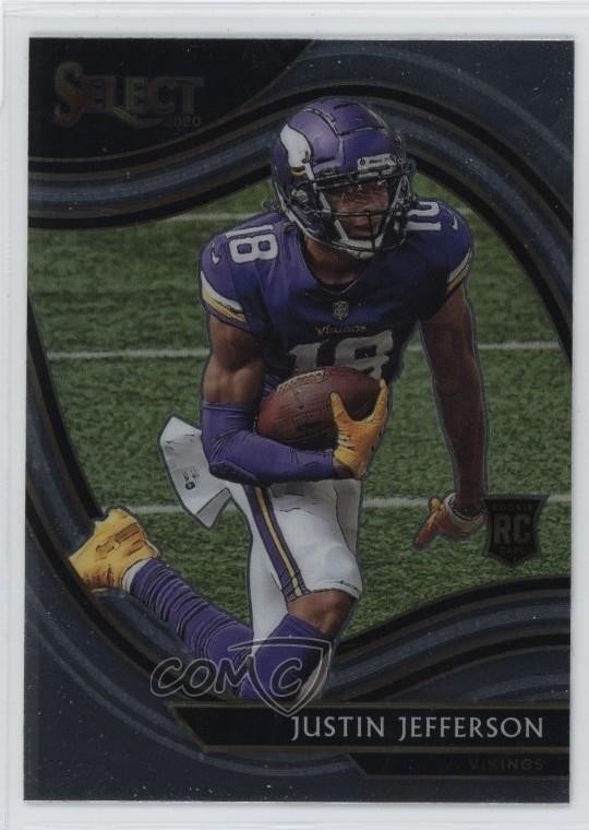 2020 Panini Select Field Level Justin Jefferson #361 18t1