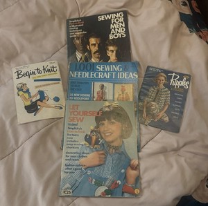 Set of 5 Vintage 1973-1974 Sewing Magazines Sewing Books