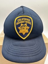Vintage Trucker Hat California Highway Patrol Adjustable Snap Back Mesh