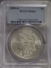 1899 O US Morgan Silver Dollar $1 PCGS MS64