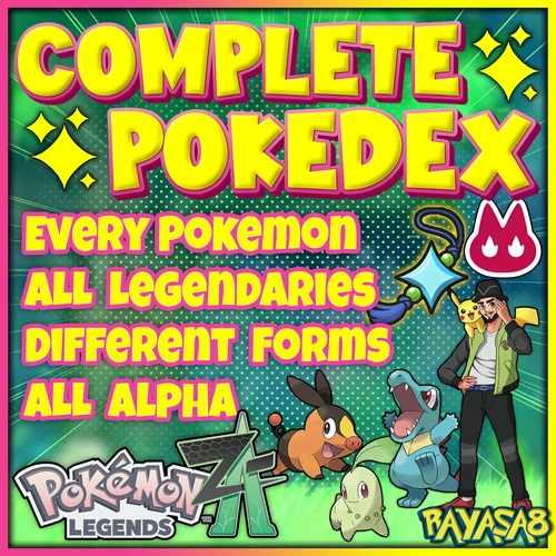 COMPLETE Pokedex Pokemon Home Legends ZA Alpha?6iv Shiny Non Shiny