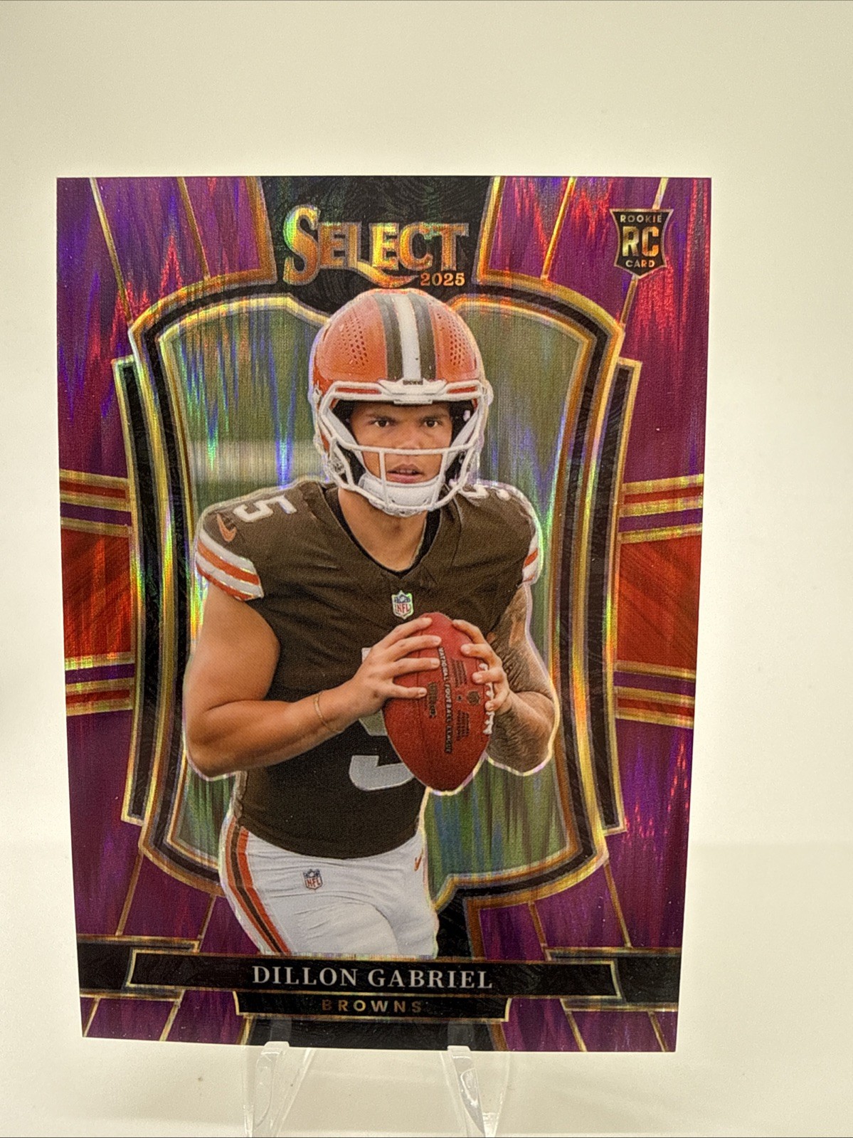 2025 Select #154 Dillon Gabriel Purple Shock 531/699 RC Cleveland BROWNS