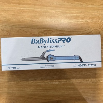 Babyliss Pro Nano Titanium Spring Curling Iron 3/4  Brand New BNT75S