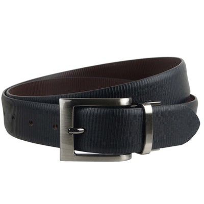 Herren Wendegürtel 1,25'' breit Leder von Mala Leather; gestreifte Kollektion