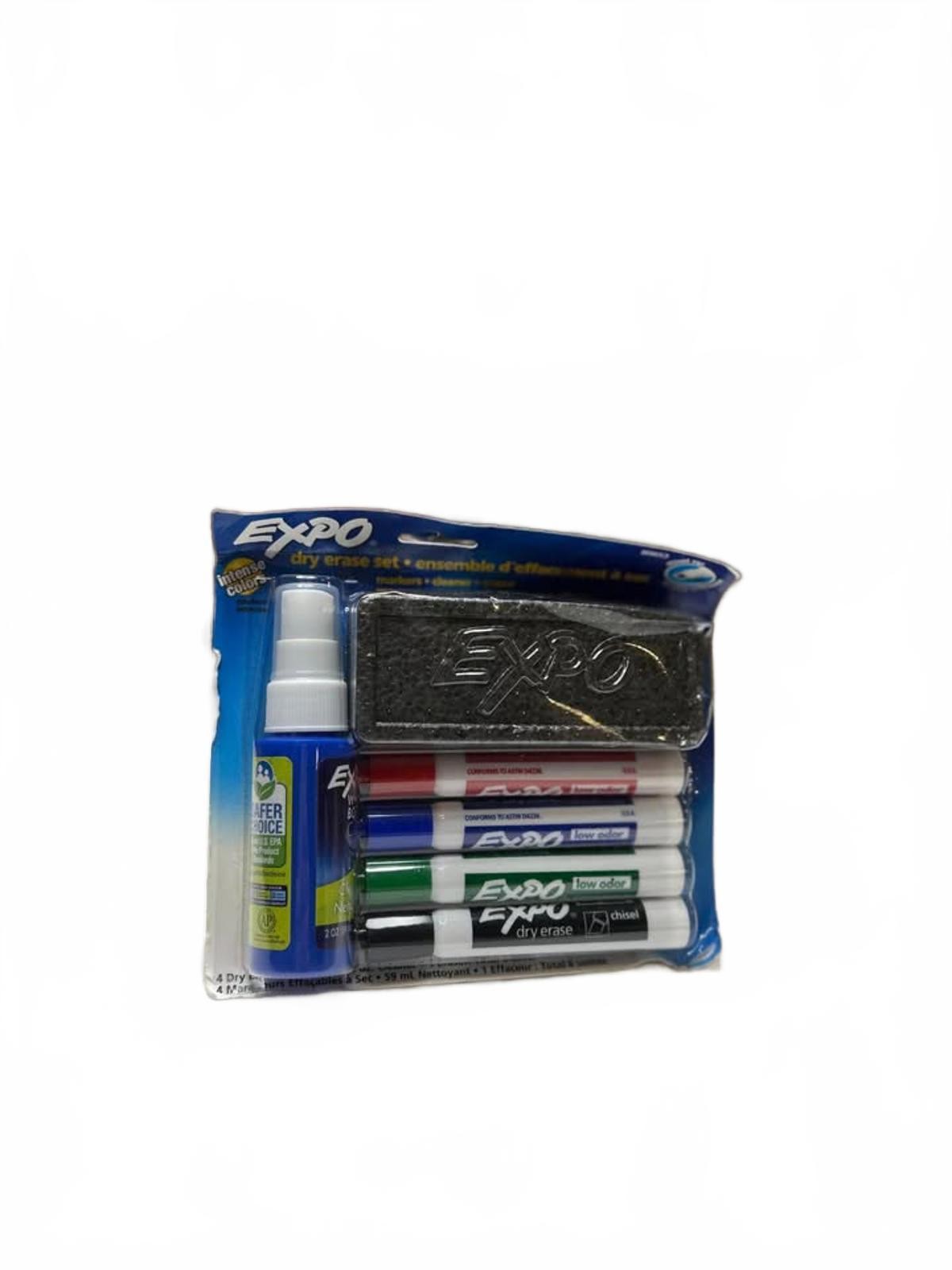 Expo Dry Erase Set with Markers, Eraser, and Cleaner