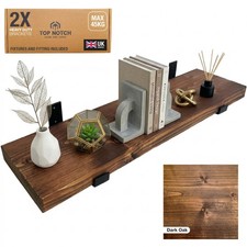 Wooden Board Wall Shelf Handcrafted Rustic Wooden Shelves Brackets Display Shelf