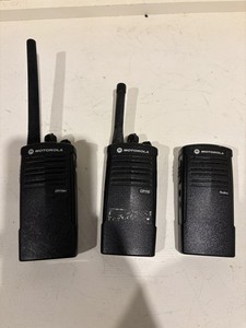 2 Motorola CP110m Radios VHF H96MCC9AA2AA Two Way Radio w/ Battery 