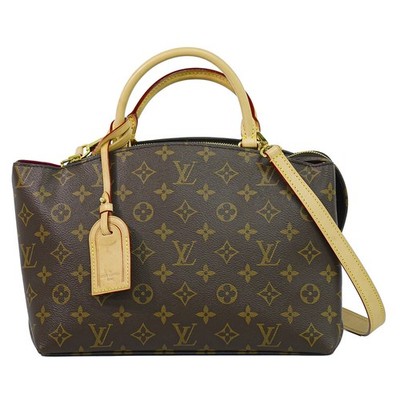 Louis Vuitton Petit Palais PM M45900 Monogram Canvas 2way Shoulder Handbag Brown