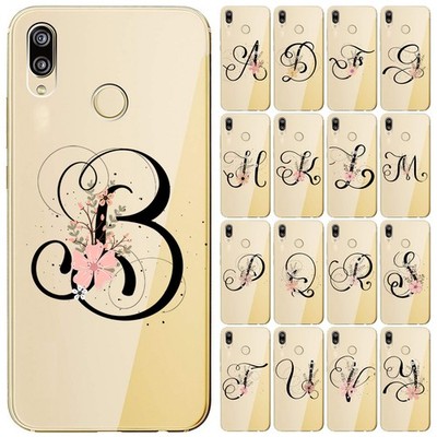 WEICHE TRANSPARENTE TPU HÜLLE FÜR XIAOMI REDMI NOTE 7 BUCHSTABEN ALPHABET