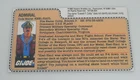 CUSTOM REPRO G.I. GI Joe Admiral Keel Haul USS Flagg 1985 Figure Uncut File Card