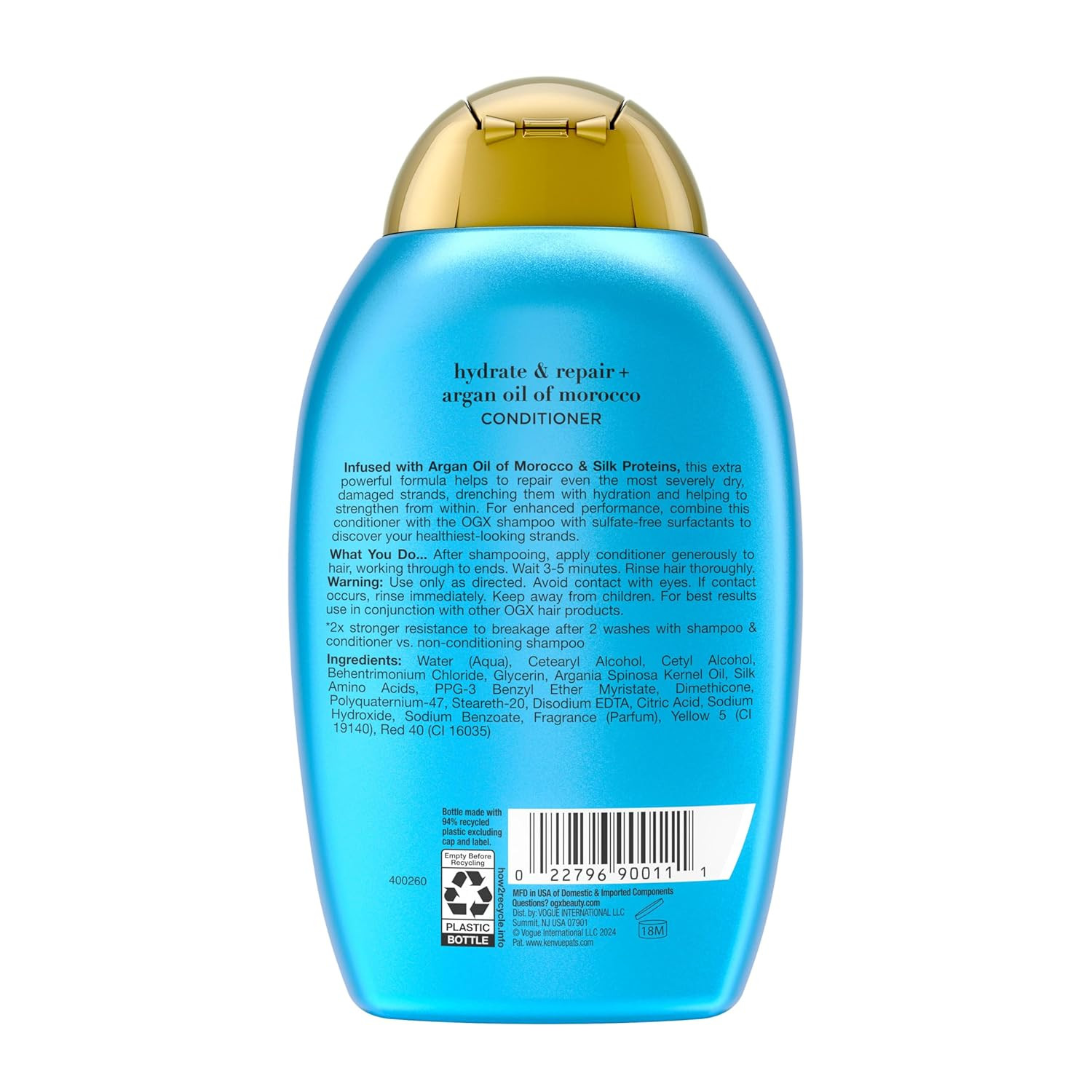 Extra Strength Hydrate & Repair + Argan Oil of Morocco Conditioner for Dry, Dama