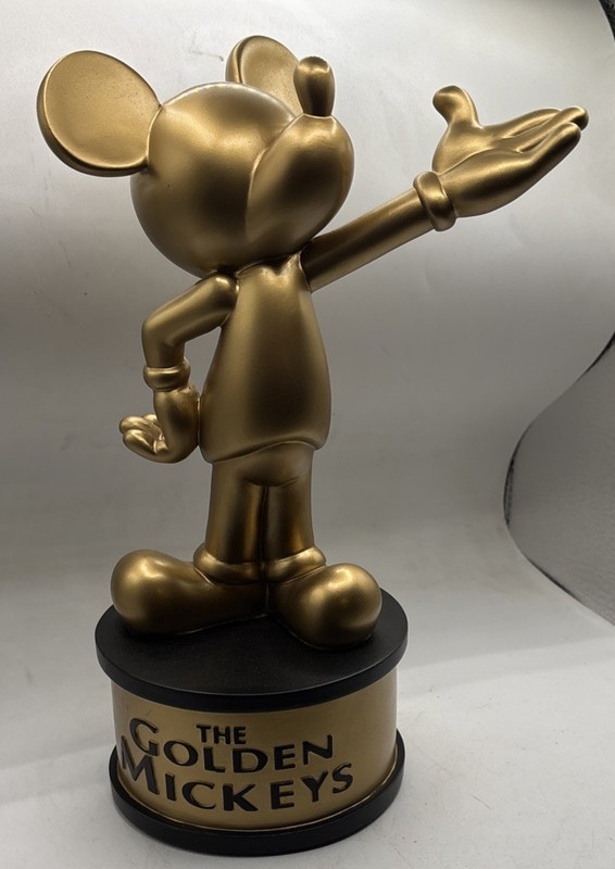 Disney Cruise Line DCL The Golden Mickeys Trophy collectible statue 10”