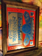 Miroir art en feuille de bière Budweiser