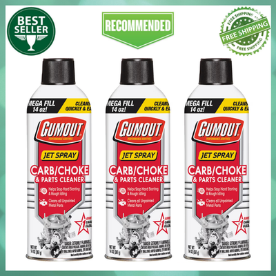 #ad #ad Pack of 3 Gumout Carb And Choke Carburetor Cleaner 14 Oz. Engine Parts Spray $13.99