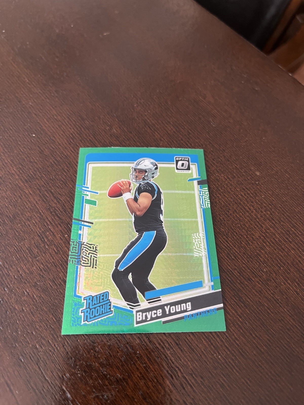 2023 Panini Donruss Optic - Rated Rookie Bryce Young #213 Green Hyper Prizm (RC)