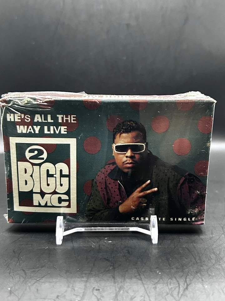 2 BIGG MC - HE'S ALL THE WAY LIVE / SEALED CASSETTE SINGLE/ PROMO - Image 2 of 4